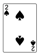The 2 of spades