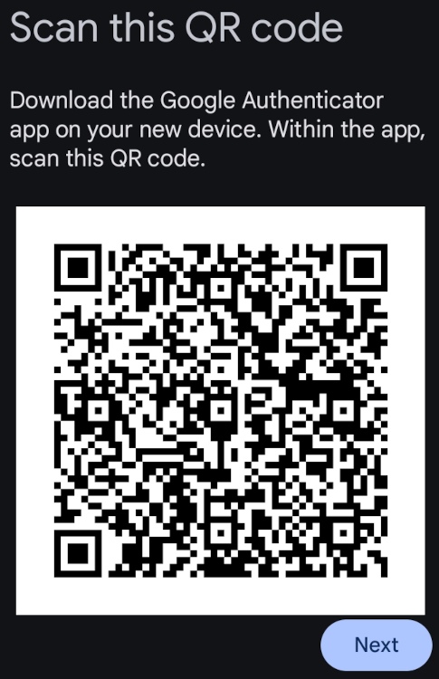 QR code for The Rickroll Store's OTP